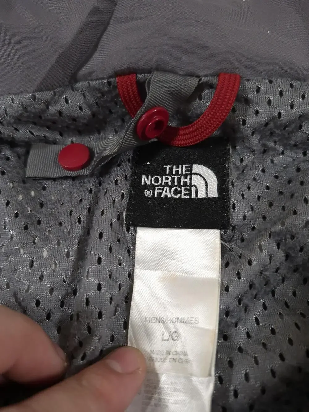 The North Face Jacket Mens L Black HyVent Hooded Waterproof Rain Shell Hiking